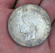 UN peso 1897 Alfonso Puerto Rico picture