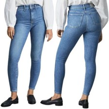 Everlane The Way High Skinny Jean 32 Clean Front Organic Cotton Recycled Blue picture