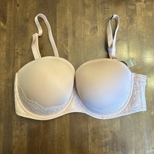 Torrid 38DDD Bra Beige Underwire Removeable Straps Push Up Lace picture