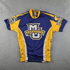 Marquette Adrenaline Promotions Bicycle Cycle Jersey Shirt Men Medium Zipper picture