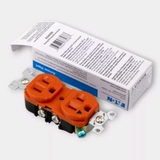 Lot Of 10 EATON ARROW HART IG5262RN 15A 125V Isolated Ground DUPLEX RECEPTACLE picture