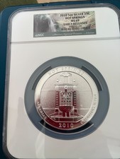 2010-P HOT SPRINGS AMERICA BEAUTIFUL ATB 5 OZ. SILVER NGC MS69 EARLY RELEASES picture