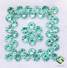 4 mm Natural Green Apatite Round Cut Lot 50 Pcs 13.50 CTS Calibrated Loose Gems picture