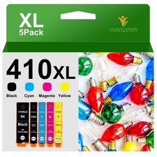 5PK 410xl T410xl Ink  for Epson Expression XP-530 XP-630 XP-640 XP7100 printer picture