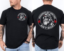 Undiagnosed But Something Ain't Right Funny Monkey Saying Front & Back T-Shirt picture