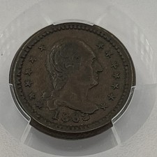 1863 Civil War Token- F-23/271a- Union For Ever- PCGS AU55 Copper Patriotic picture