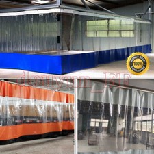 Clear PVC Auto Car Body Painting Booth Curtain Enclosure Industrial Commercial picture