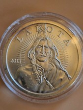 2013 Lakota Oglala/Sioux Sitting Bull 1oz .999 Silver Coin picture