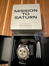 Swatch x Omega Bio Ceramic Moonswatch Mission to Saturn - SO33T100 - Brand New picture
