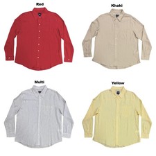 GAP Women's Linen Blend Button-Down Long Sleeve Relaxed Fit Shirt picture