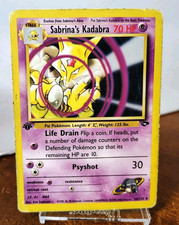 POKEMON SABRINA'S KADABRA 58/132 1ST EDITION UNCOMMON GYM CHALLENGE HP-DMG picture