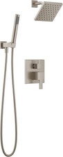 Delta T342703-SP Modern Square Non Shared Shower System, Brushed Nickel picture