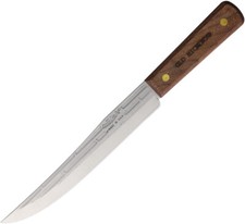 Old Hickory Slicing Tan Wood Carbon Steel Clip Point Fixed Blade Knife 758 picture