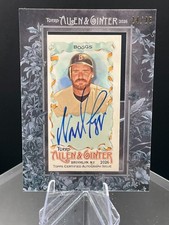 2026 Topps Allen & Ginter MINI FRAMED ON CARD AUTO Wade Boggs Black 24/25 picture