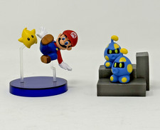 Vintage 2007 Yujin Super Mario Galaxy Desktop Mascot Figure Lot - Mario Luma Oct picture