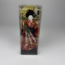 Vintage Japanese Geisha Doll Wisteria Maiden in Case Made in Japan  picture