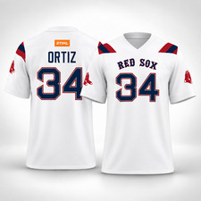 new 2026 Red Sox David Ortiz Football PRINTED Jersey ALL SIZE picture
