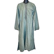 Olive Green Long Muslim Mid Eastern Style Men Traditional Top picture