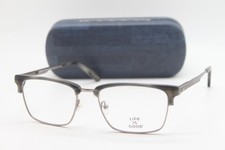 NEW LIFE IS GOOD WALKER GREY HORN (GYH) AUTHENTIC EYEGLASSES W/CASE 54-18 picture