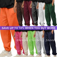 Men's Women Fleece Sweatpants Midweight Lounge Joggers Running Gym Pants S-5XL picture