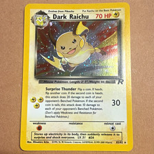 Pokémon Dark Raichu 83/82 Team Rocket Holo Secret Rare Unlimited EN HP70 picture