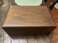 Vintage Dunhill Cigar Humidor Box Cedar White Top Bottom 10 1/2” X 7 1/2” X 4” picture