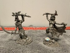 Vintage Rawcliffe Pewter Fantasy Fig. 1988 Stephen Tofano Lot Of 2 RF 1107,1111 picture
