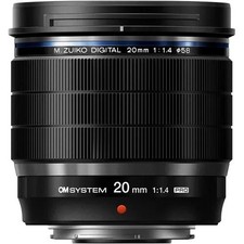 Reconditioned OM SYSTEM M.Zuiko Digital ED 20mm f/1.4 PRO Lens – Compact Prime picture