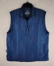 Scottevest RFID Travel Vest Mens L Blue Full Zip Utility Pockets TEC Tactical picture