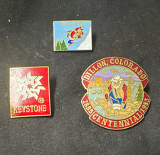 Dillon Colorado 1883-1983 Centennial & Keystone Souvenir Lapel Pins Lot picture