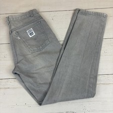 Vintage Levi's White Tab Jeans Mens 30x33 Gray Straight Made In USA 70s 80s picture