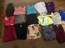 Women’s Business Casual Wardrobe Lot Size M (17 Pcs) Tops Dresses Skirt Blouses picture