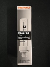 Sylvania 20682 CF13DD/E/827 13W T4 Double Tube CFL 4pin G24q-1 2700k Bulk Avail picture