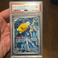 Pokémon Company Misty's Psyduck 193/182 Sv10 Illustration Rare Holo PSA 9 picture