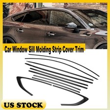 For 2017-2025 Audi A5 S5 Piano Black Steel Window Sill Molding Strip Trim 10 Pcs picture