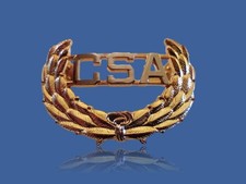 U.S CIVIL WAR C.S.A CAP BADGE INSIGNIA HAT PIN CSA CONFEDERATE STATES OF AMERICA picture