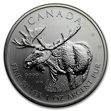 2011-17 CAN 1 oz Silver Wildlife Series Random BU (Abrasions) picture
