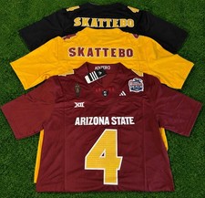 ASU Cam Skattebo Jersey W/Peach Bowl Patch Fast Shipping  picture