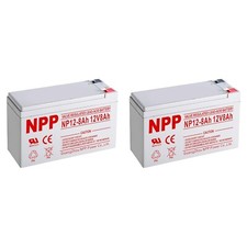 NP12-8Ah (F2 2pcs) 12V 8Ah Rechargeable Sealed Lead Acid Battery APC Back UPS picture