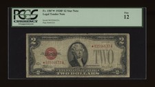 DBR 1928-F $2 Legal STAR Fr. 1507* PCGS 12 Serial *03504633A picture
