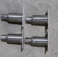 Delfield 4 in stainless steel adjustable legs, for commercial equipment. 4x picture