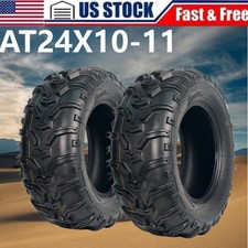 👍2 Pack  24x10-11 ATV Tires 24x10x11 ATV UTV Tires 24 10 11 All Terrain Tires 4 picture