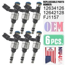 6PCS OEM Fuel injectors 12634126 For Cadillac Chevrolet GMC Buick 2012-2017 3.6L picture