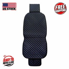 Fits Nissan Leather Seat Cover (1 Seat-Black Leather-Blue Stitch) picture