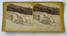 1870s Stereoview Photo Yellowstone Soda Springs Lower Basin W H Jackson picture