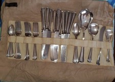 Antique ALVIN 'George Washington' Silverplate 36 Pcs Monogram 