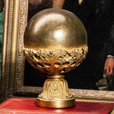 Beautiful Antique Ornate Gold Decorative Ball Orb Home Decor Art Decorative picture