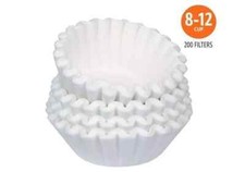 *Coffee Filters 8-12 Cup, 200 Count, Basket Coffee Filter, Paper Filters White.* picture