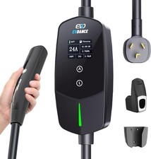 Level 2 Tesla EV Charger 24 Amp 220-240V NACS NEMA 10-30 Plug 25FT Cable 3/Y/S/X picture