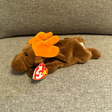 Ty Beanie Babies Chocolate the Moose Plush Vintage 1993 Age 3+ 3-4 Years picture